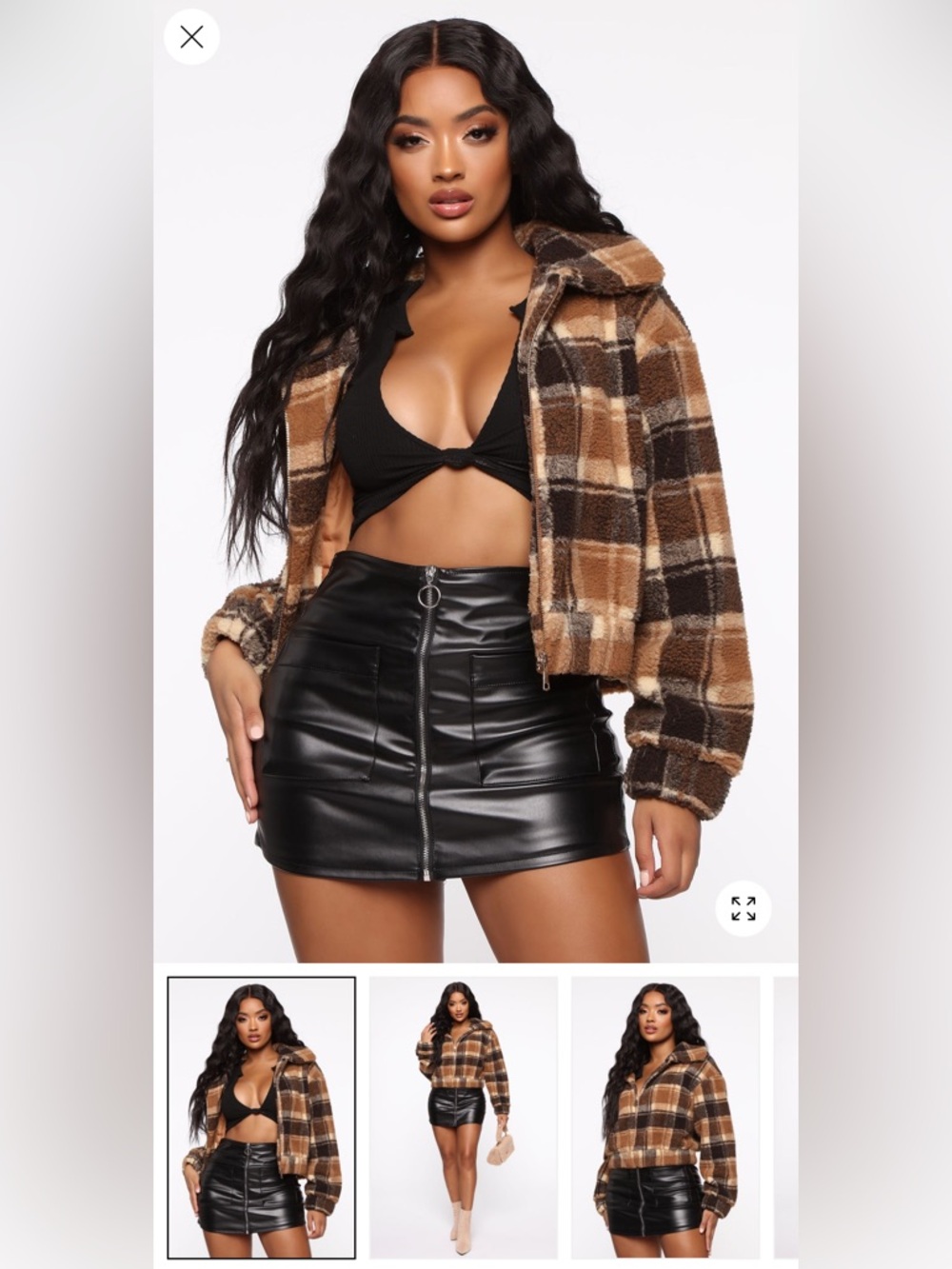 Soft Plaid Jacket